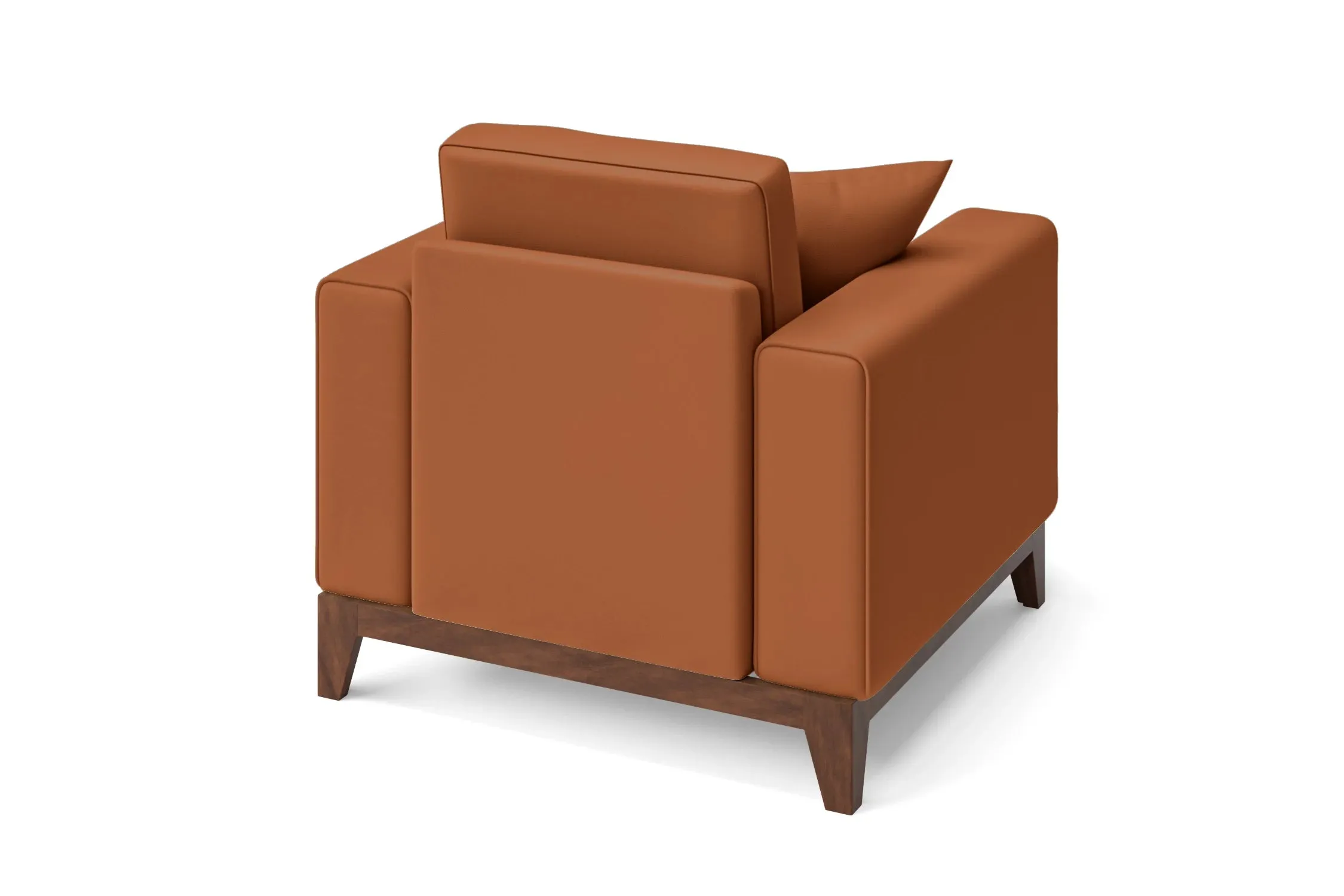 Lucca Armchair Tan Brown Leather