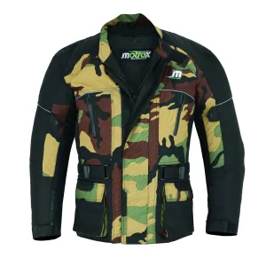 Men Camo Jacket Waterproof Green Camouflage Touring Jacket