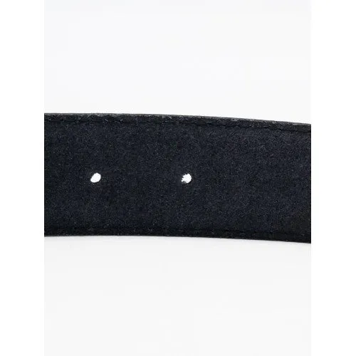 Men Cow Leather Dotted Print Belt