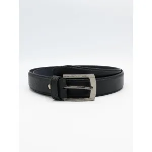 Men Cow Leather Dotted Print Belt