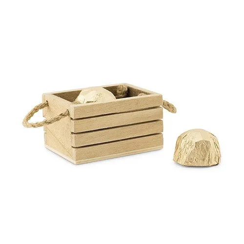 MINI WOODEN CRATE WITH JUTE HANDLES