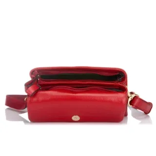 NAMBUCCA - Addison Road Embroidered Red Genuine Leather Crossbody Bag