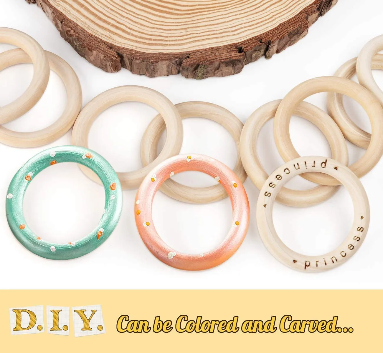 Natural Wooden Rings