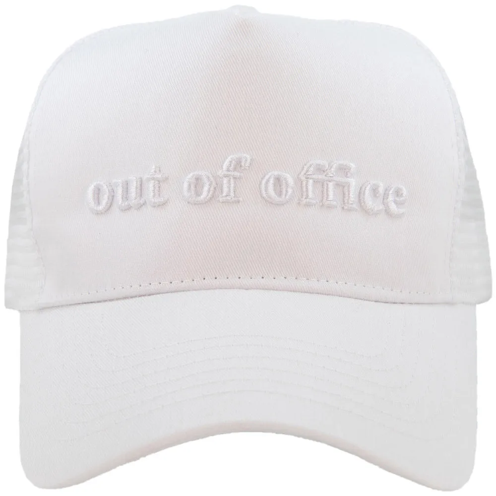 Out of Office Wholesale 3-D Embroidered Trucker Hat