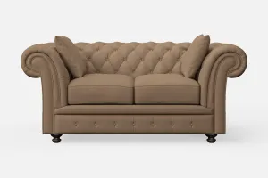 Pesaro 2 Seater Sofa Stone Leather