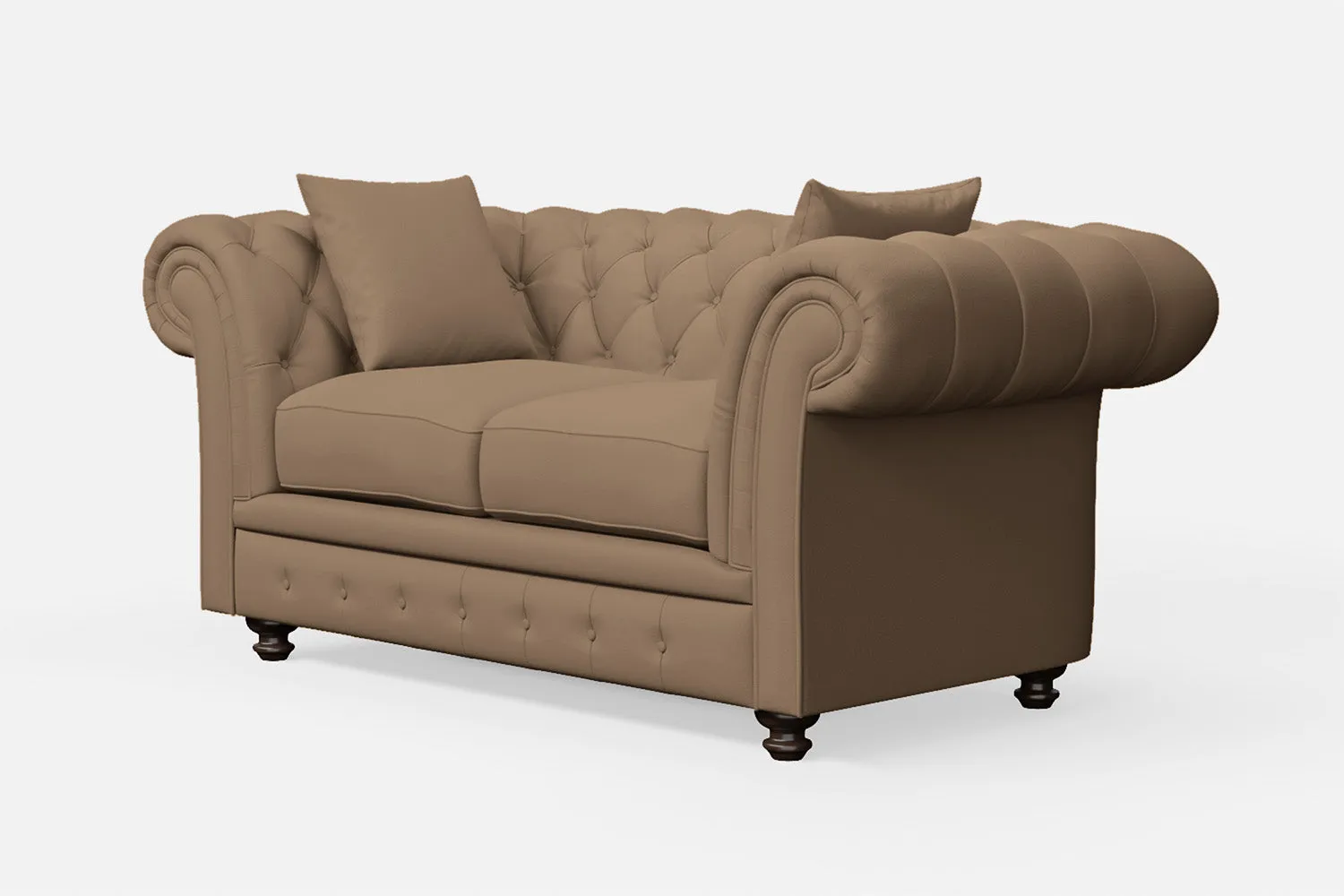 Pesaro 2 Seater Sofa Stone Leather