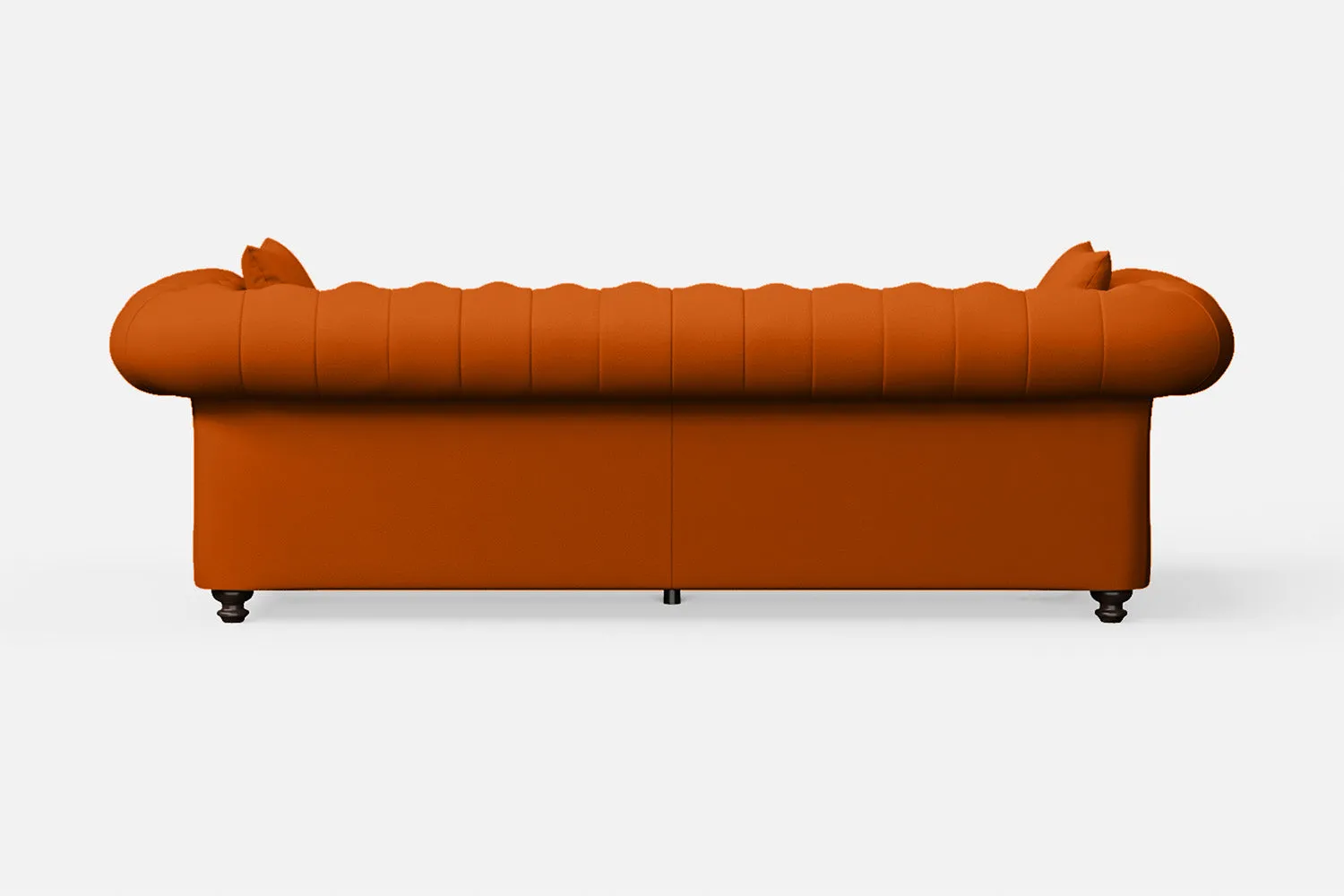 Pesaro 4 Seater Sofa Orange Leather