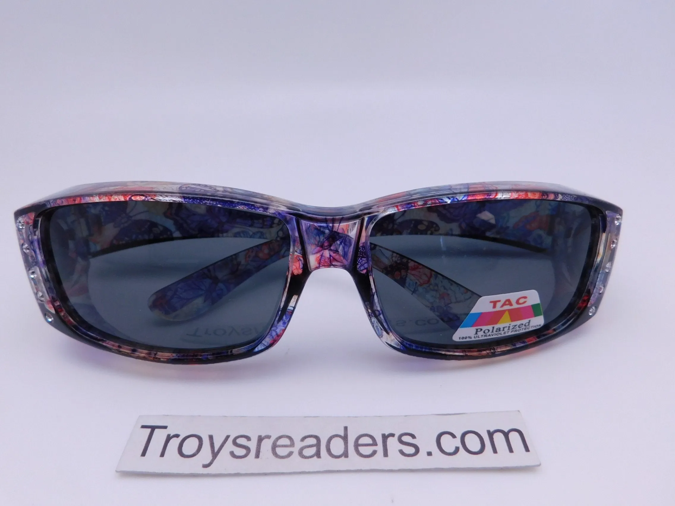 Polarized Square Glitzy Flowery Fit Overs in Five Designs