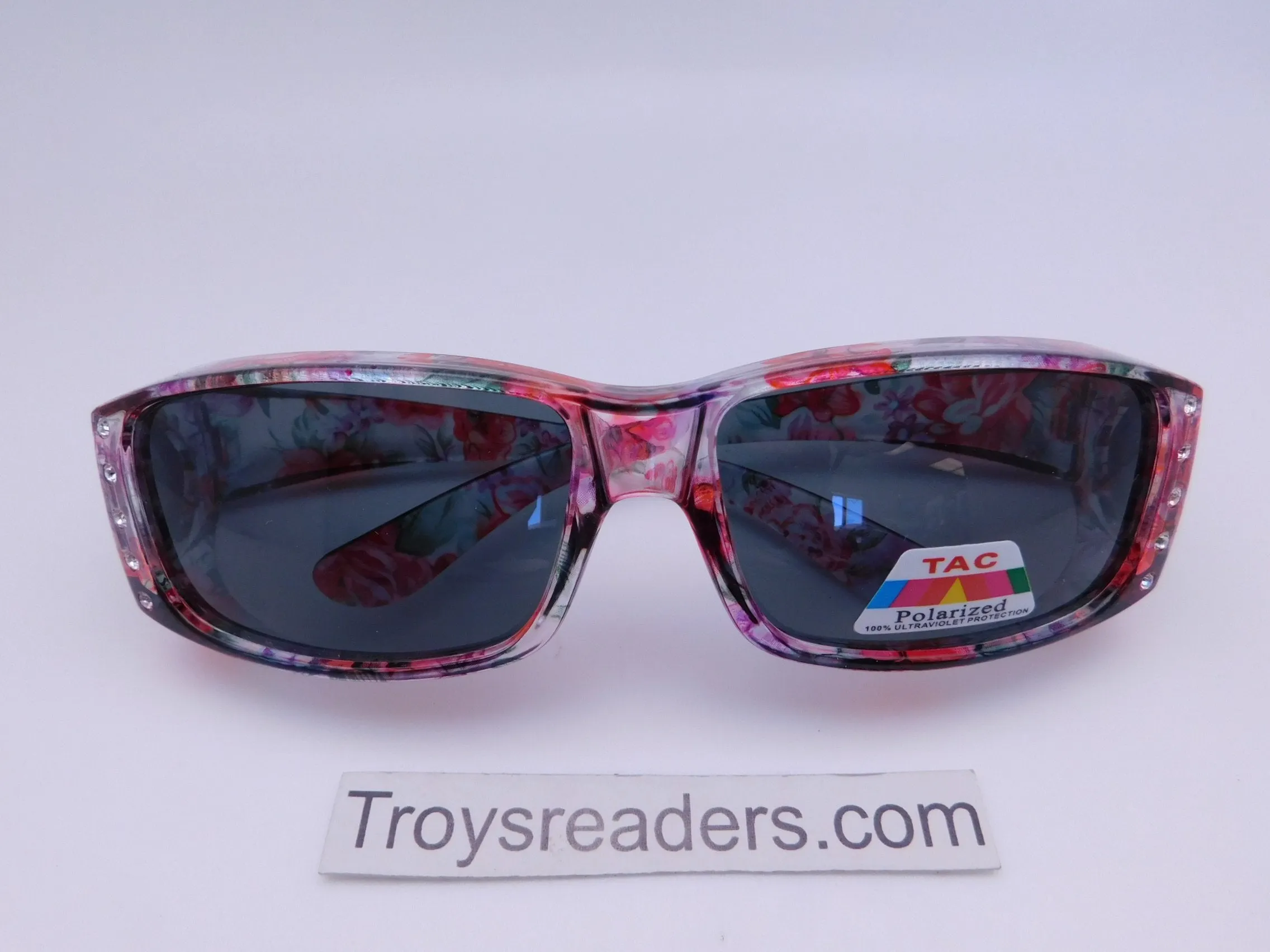 Polarized Square Glitzy Flowery Fit Overs in Five Designs