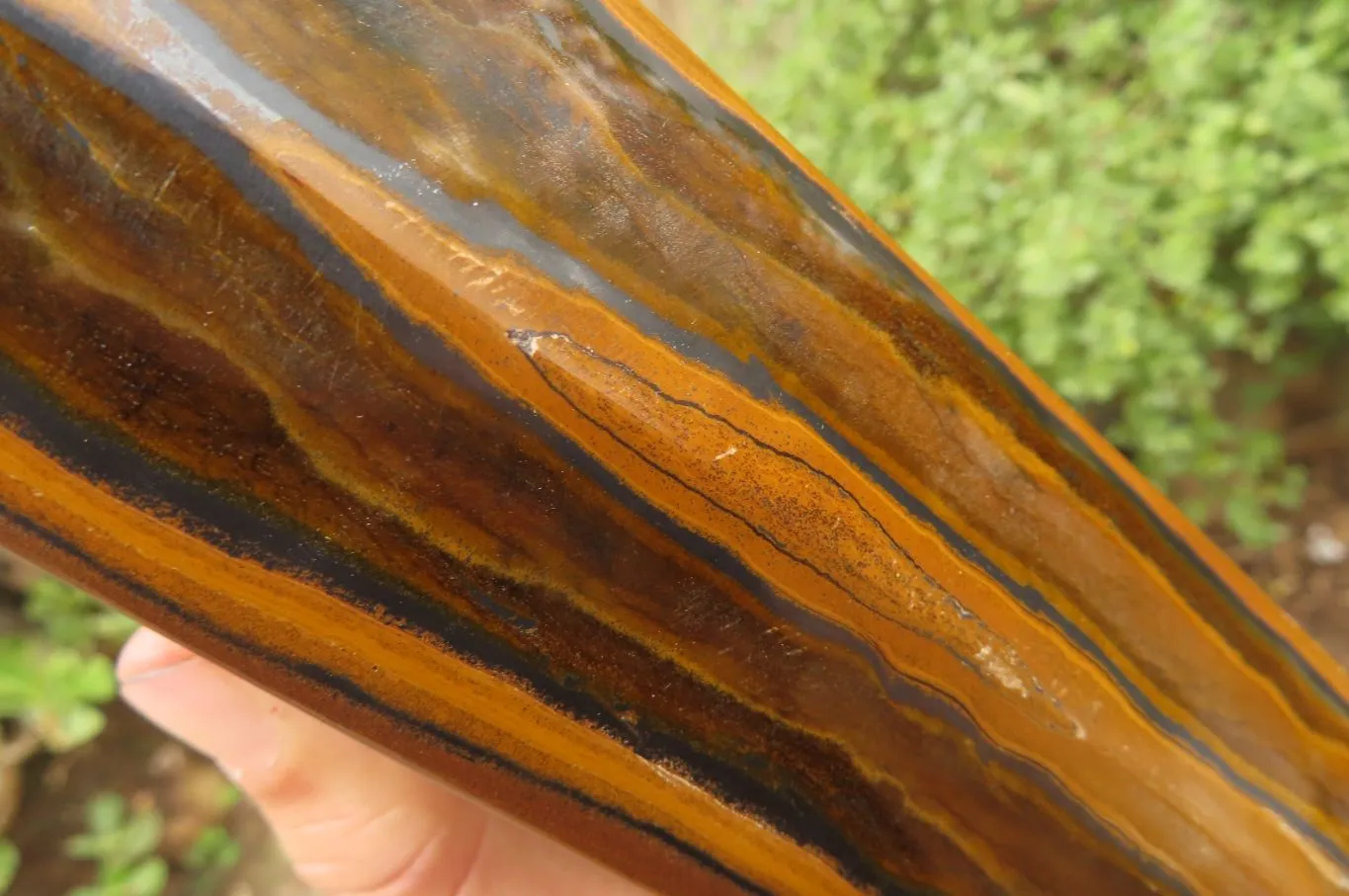 Polished Tiger Iron Jasper Tower x 1 From Northern Cape, South Africa