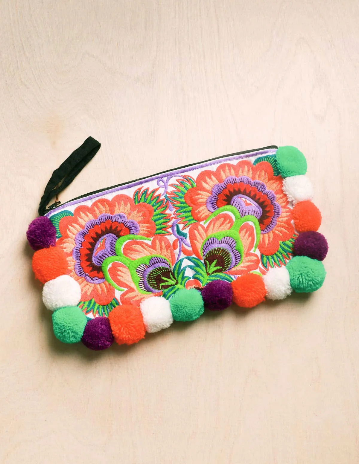 Pom Pom Thai Clutch