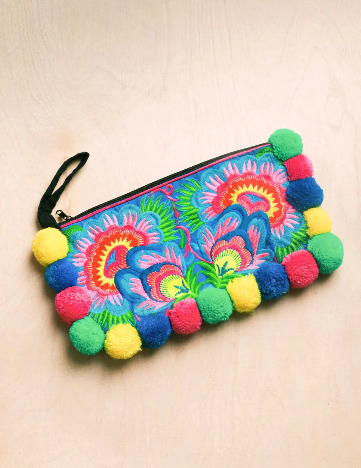 Pom Pom Thai Clutch