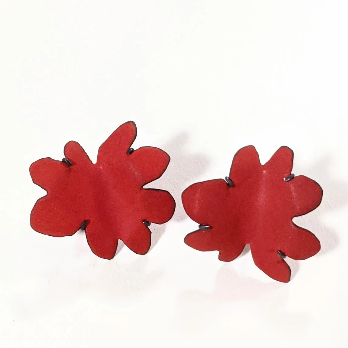 Red Pop Art Earrings