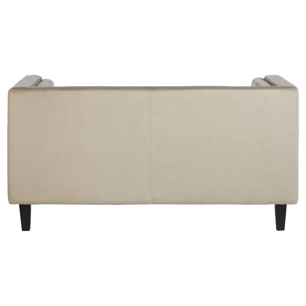 Regina 2-Seater Sofa in Mink Velvet