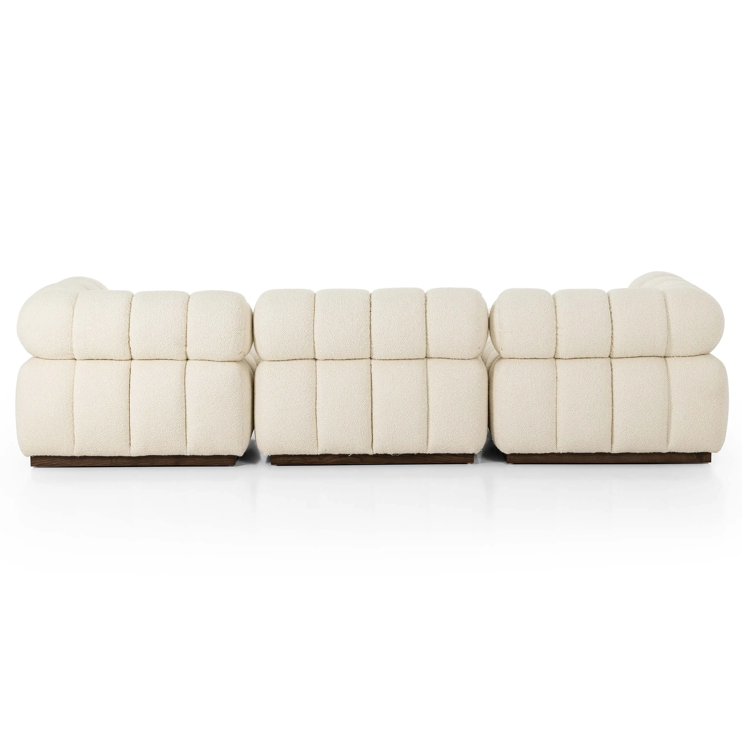 Roma 3-Piece Sectional w/Ottoman, Durham Cream