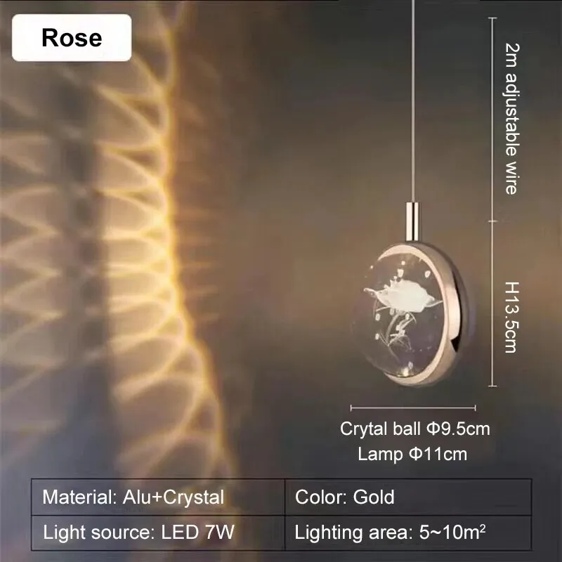 Romantic Crystal Rotating Mood LED Lights