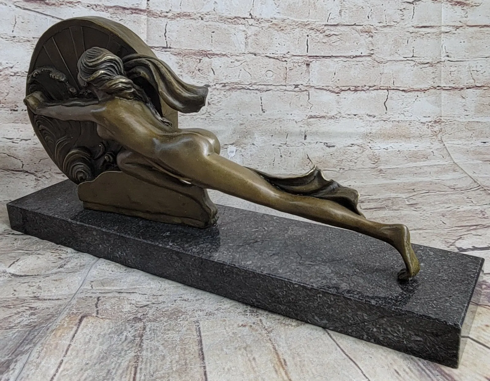 Signed A.GENNARELLI, Bronze Nude Girl Sculpture Statue Classic Hot Cast Artwork