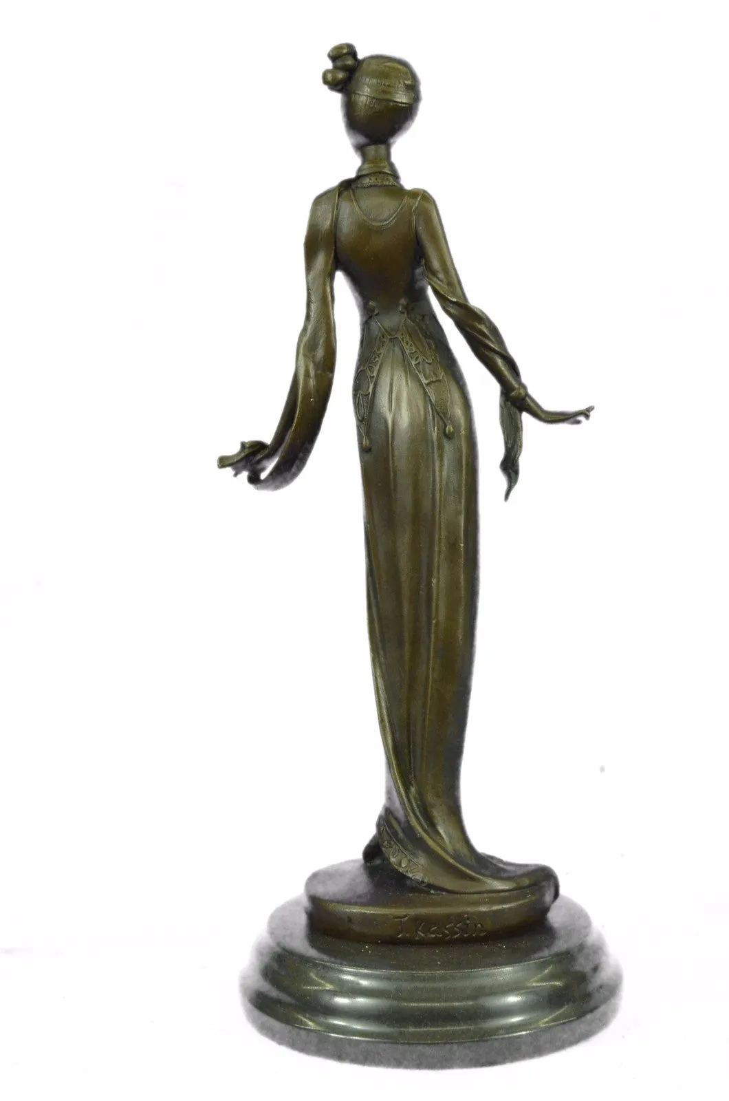 Signed Original Kassin Art Deco Style Museum Quality Classic Artwork Figure