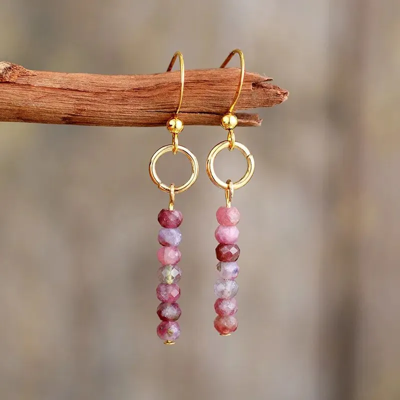 StoneBead Elegance Earrings