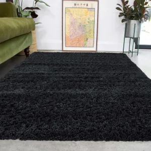 Super Soft Luxury Charcoal Shaggy Rug