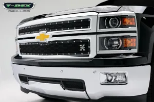 T-REX X Metal Series, 2 Piece Overlay Grilles - 2014-2015 Silverado