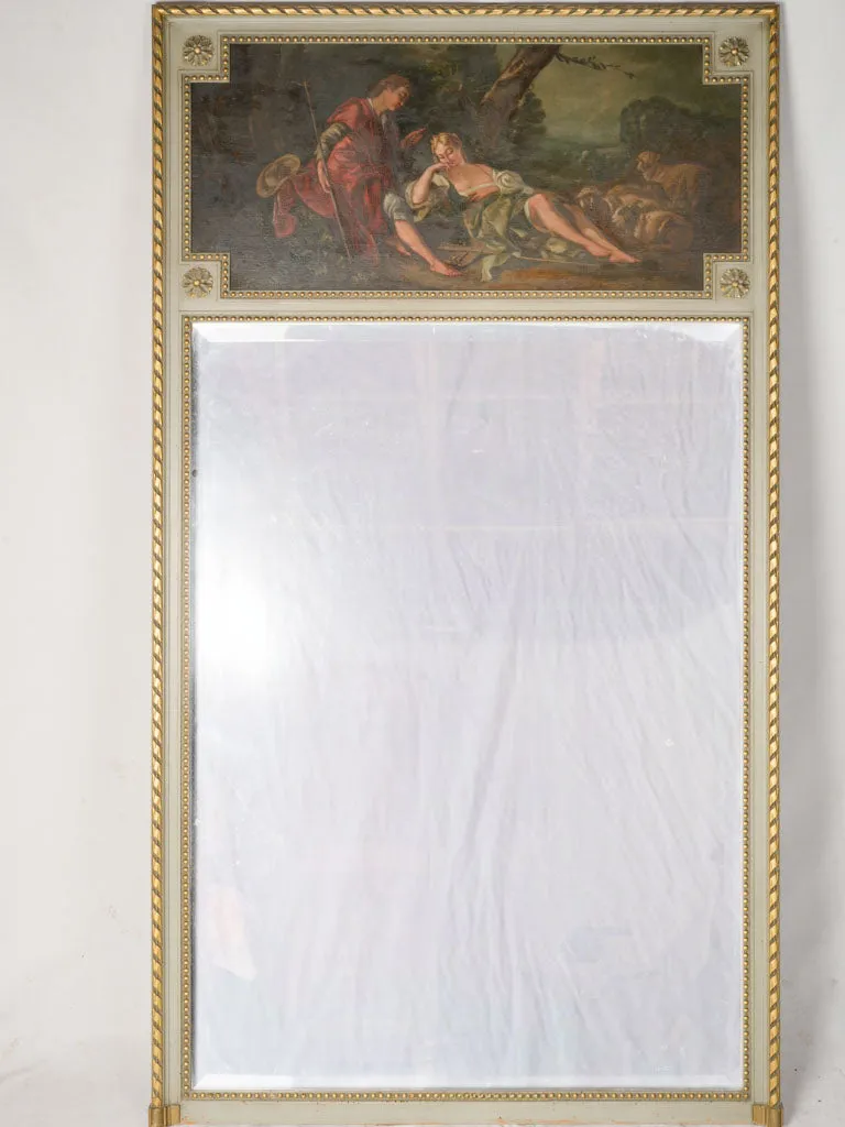 Very Large Early 20th-Century Louis XVI-Style Trumeau Mirror