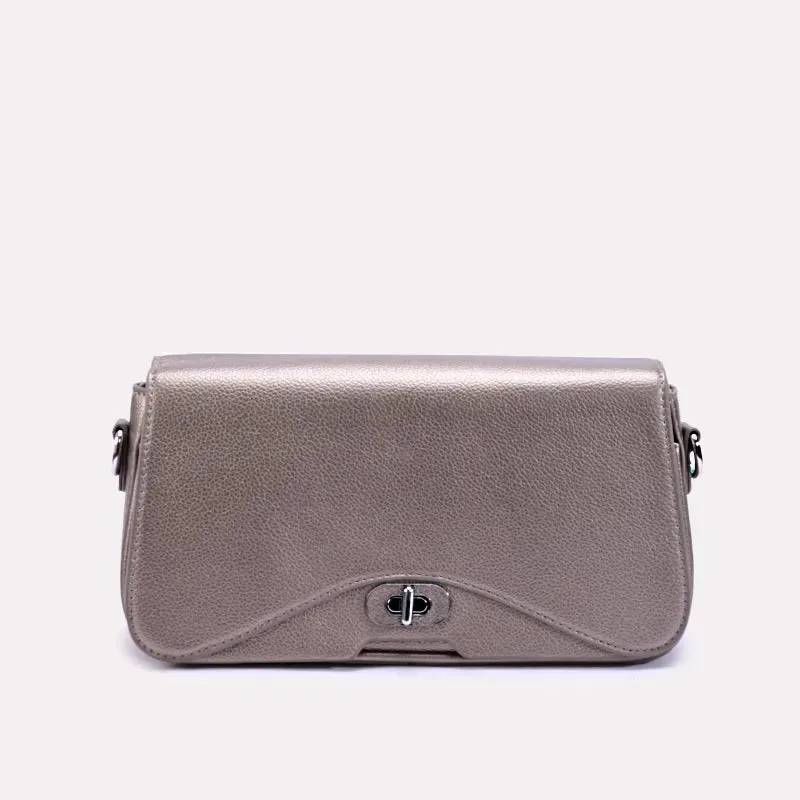 Vivid Gray Sleek Crossbody Bag 0321761