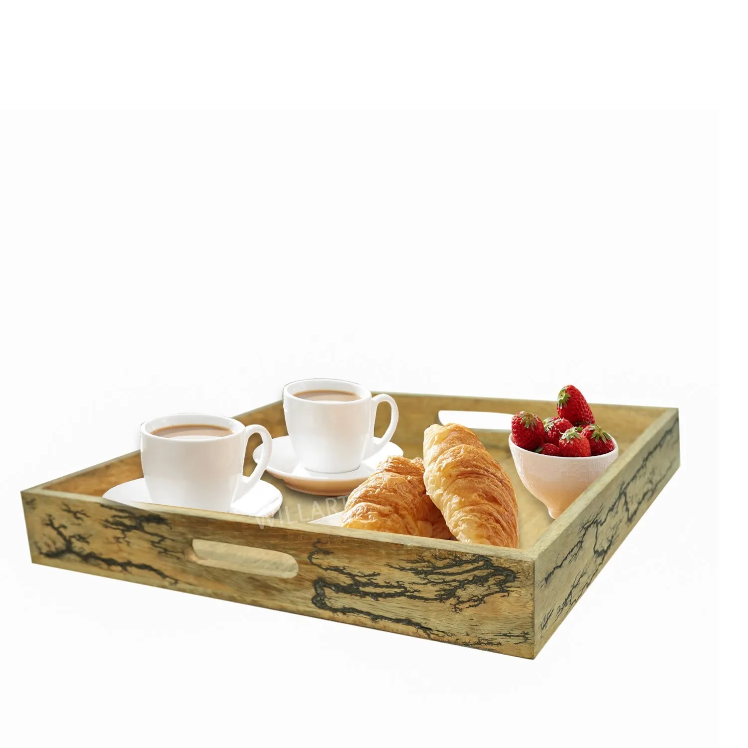 Wooden Tray As Coffee Table Tray, Ottoman Tray Or Bed Tray For Home Décor Or Gift