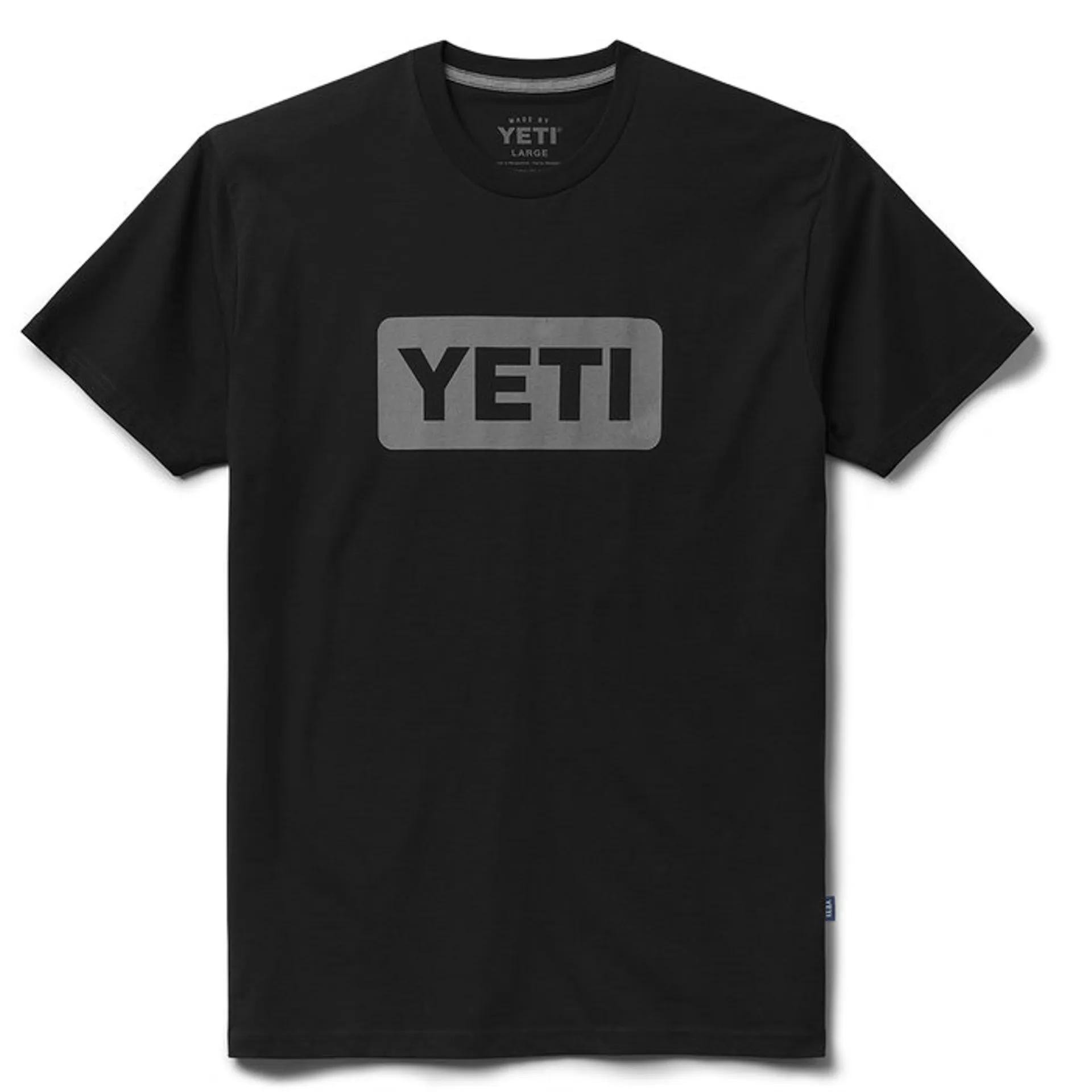 Yeti Logo Badge Short Sleeve Tee - Black/Grey